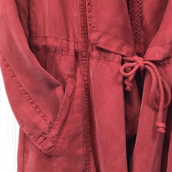 🍂MAX JEANS Sienna Tencel Drape Front Duster Rope Tie Long Length - Picture 4 of 10